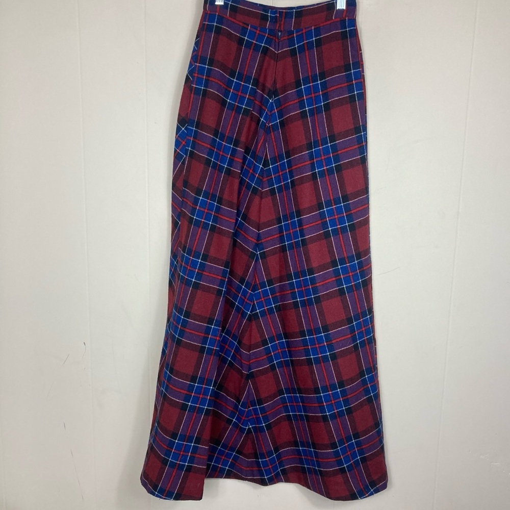 80s Vintage Plaid Skirt